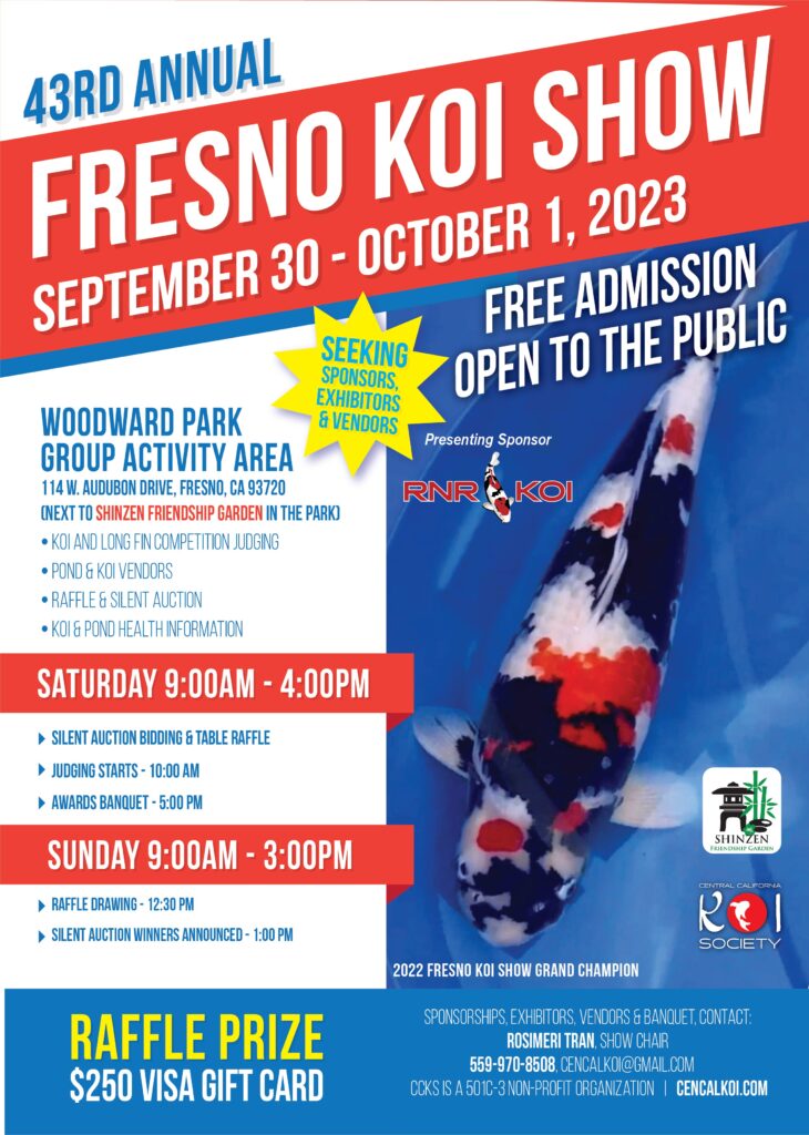 2023 Fresno Koi Show Flyer